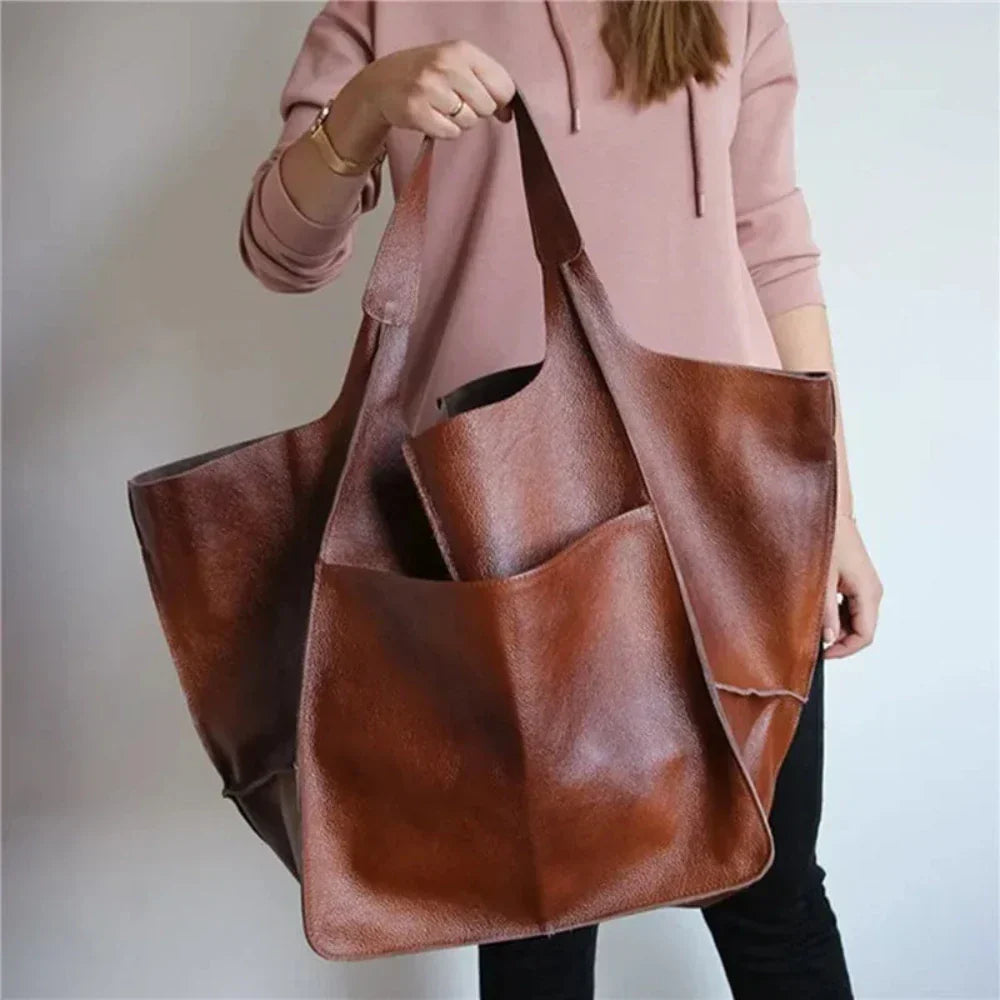 Janet - Vegan Leather Tote Bag - Samberule