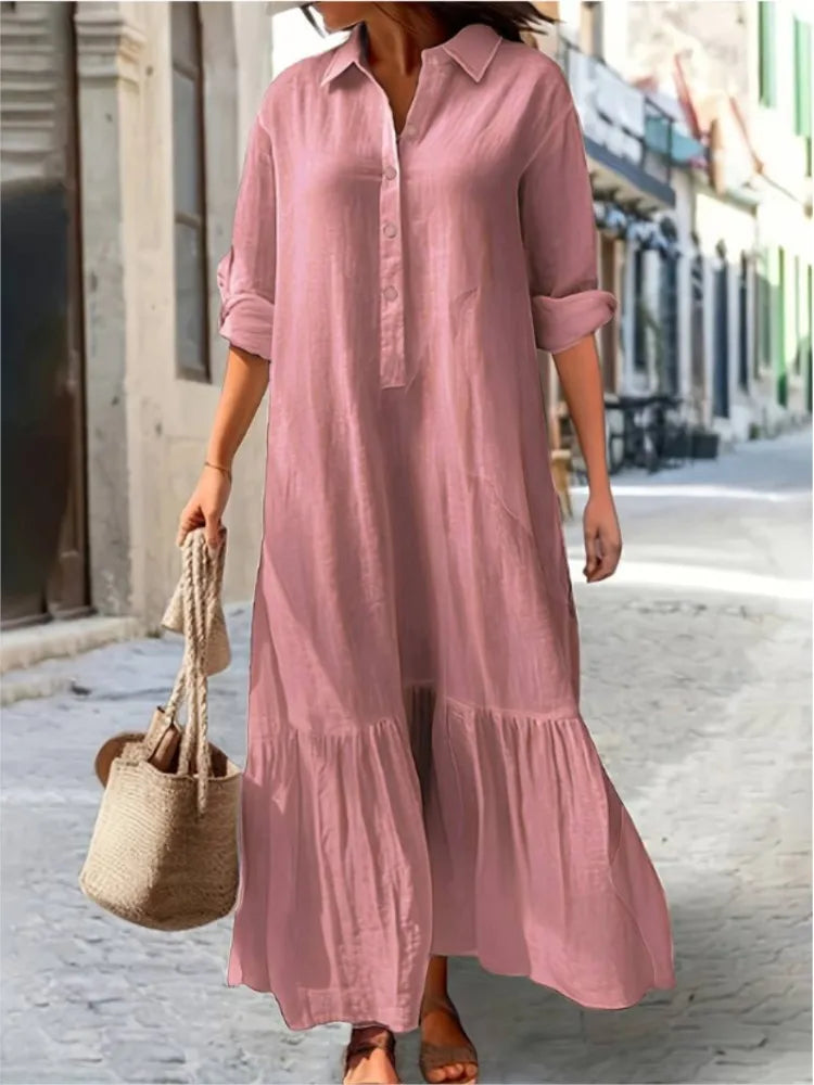 Laura - Tiered Shirt Maxi Dress - Samberule