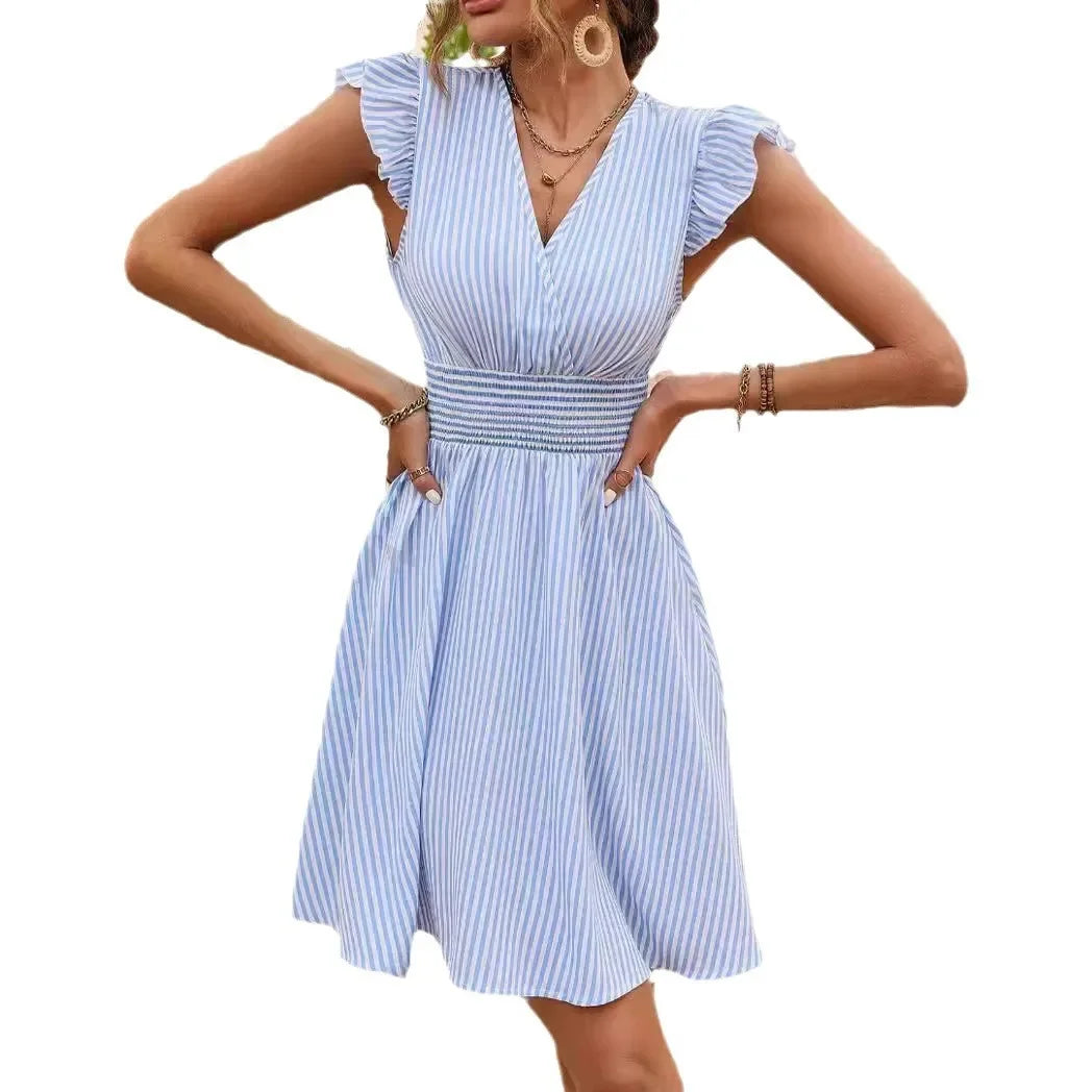 Arya - Striped Summer Dress - Samberule