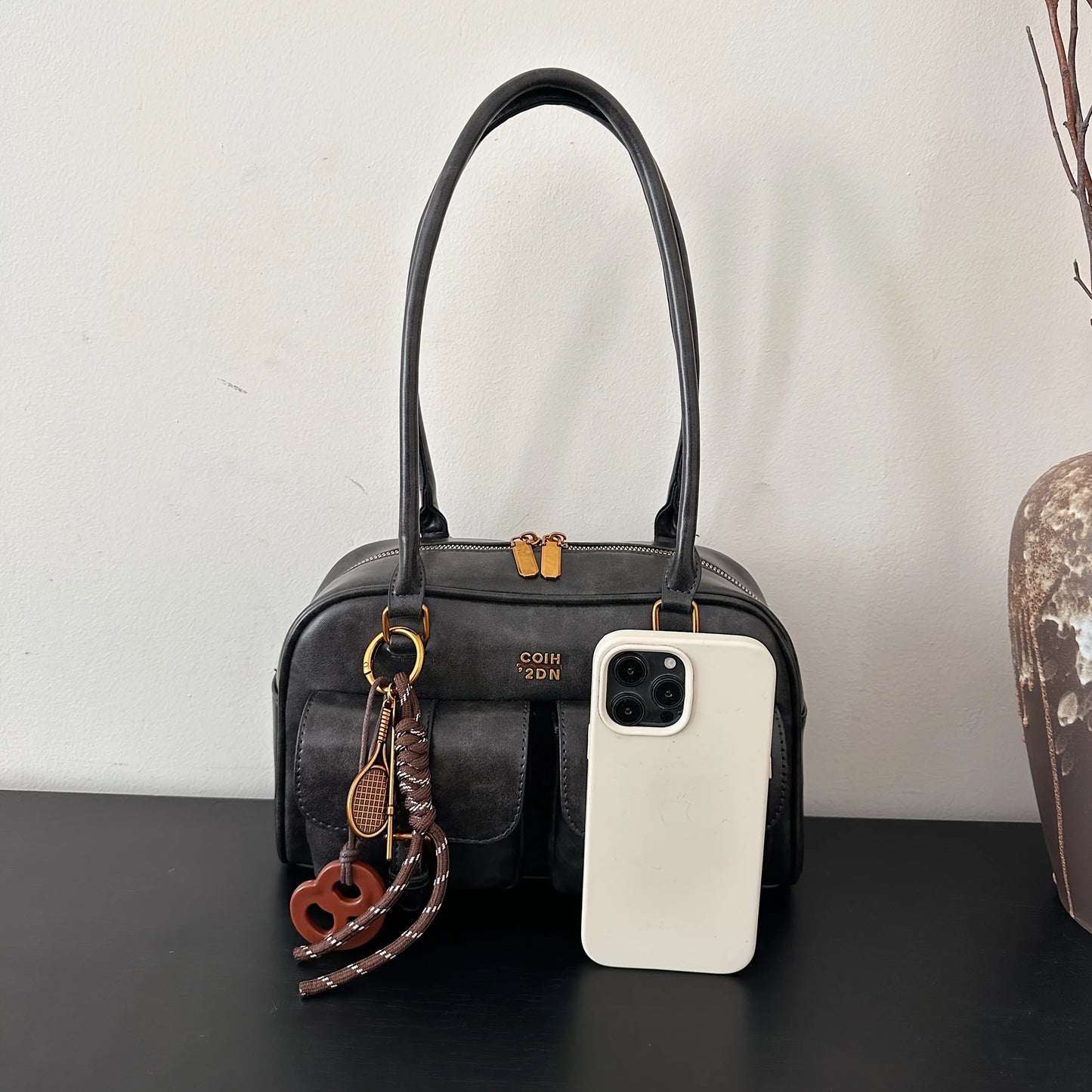 Katherine - Vegan Leather Shoulder Bag - Samberule