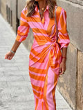 Amy - Printed Wrap Dress - Samberule