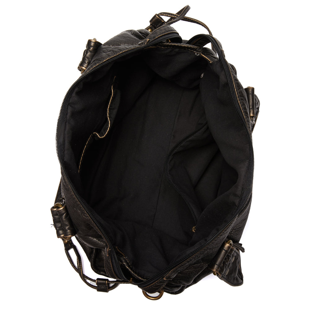 Claire - Vegan Leather Structured Shoulder Handbag - Samberule