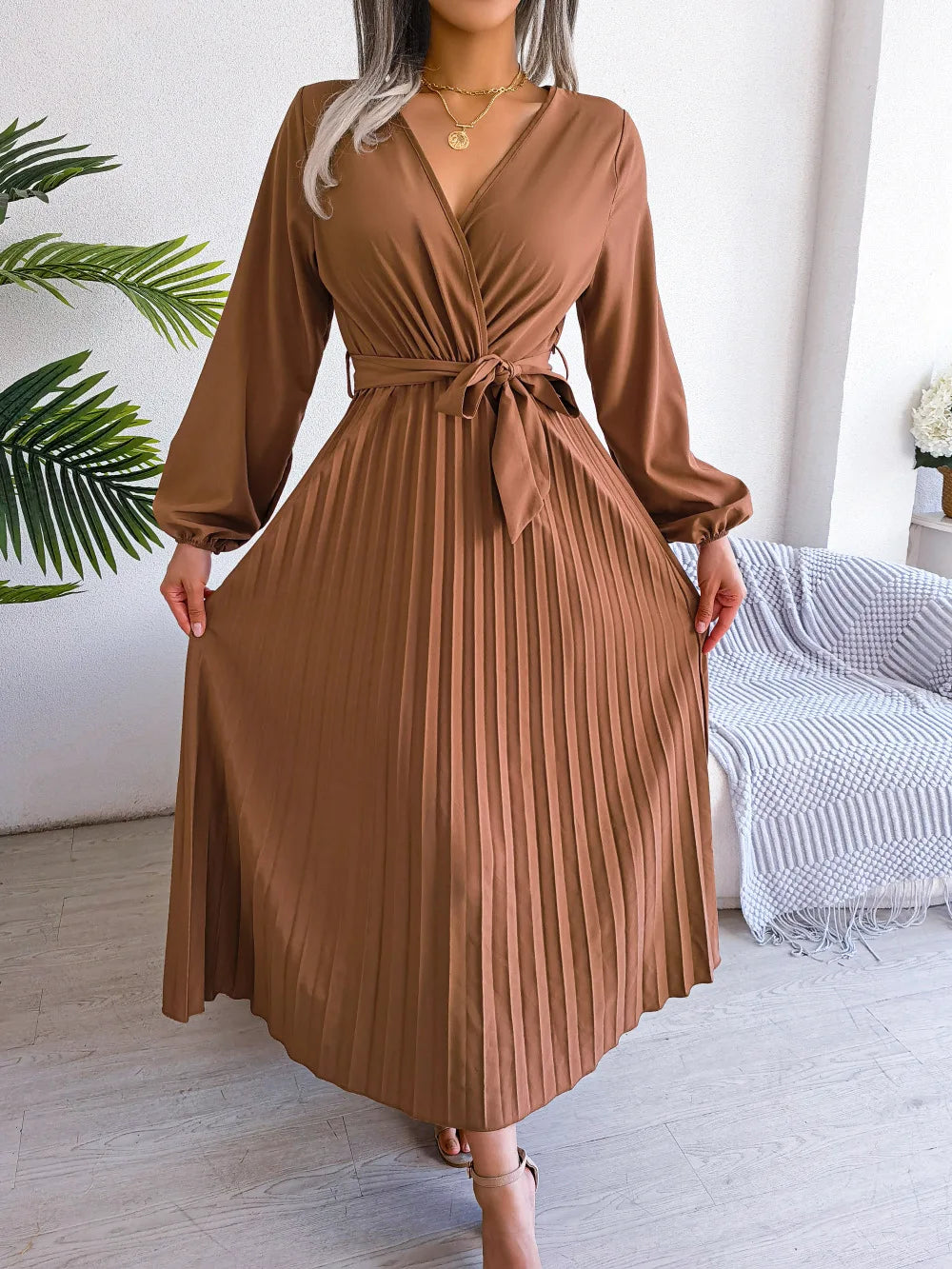 Ellie - V-Neck Maxi Dress - Samberule