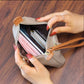 Anne - Vegan Leather Wristlet Clutch Bag - Samberule