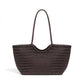 Kathy - Leather Woven Tote Bag - Samberule