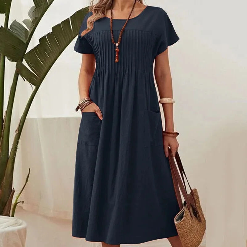 Deborah - Casual Midi Dress - Samberule