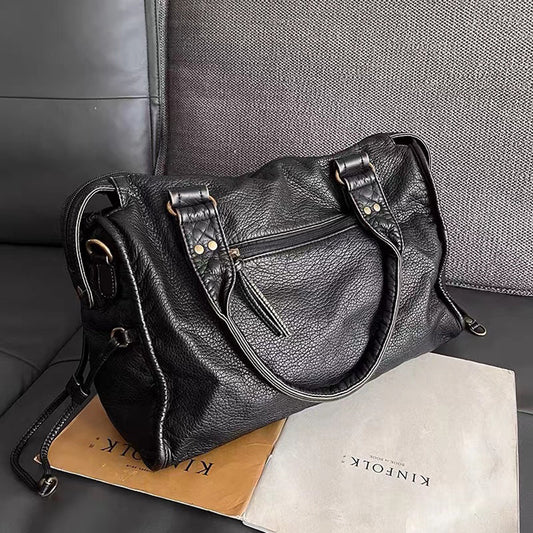 Claire - Vegan Leather Structured Shoulder Handbag - Samberule