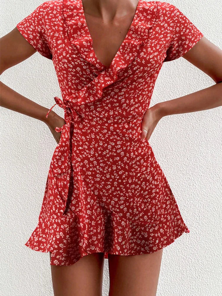 Chloe - Floral Wrap Dress - Samberule
