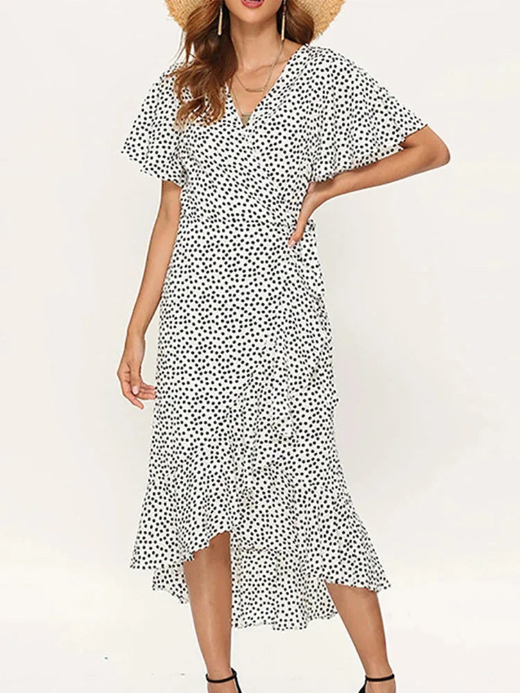 Ella - Polka Dot Maxi Dress - Samberule