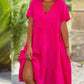 Julie - Tiered V-Neck Dress - Samberule