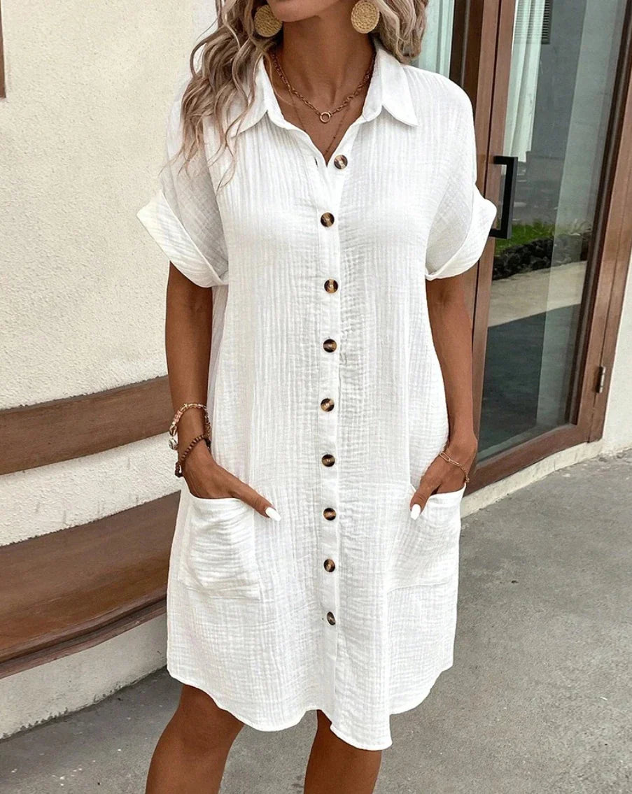 Serenity - Cotton Mini Dress - Samberule