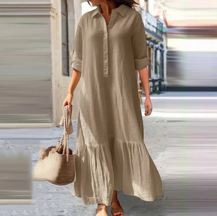 Laura - Tiered Shirt Maxi Dress - Samberule