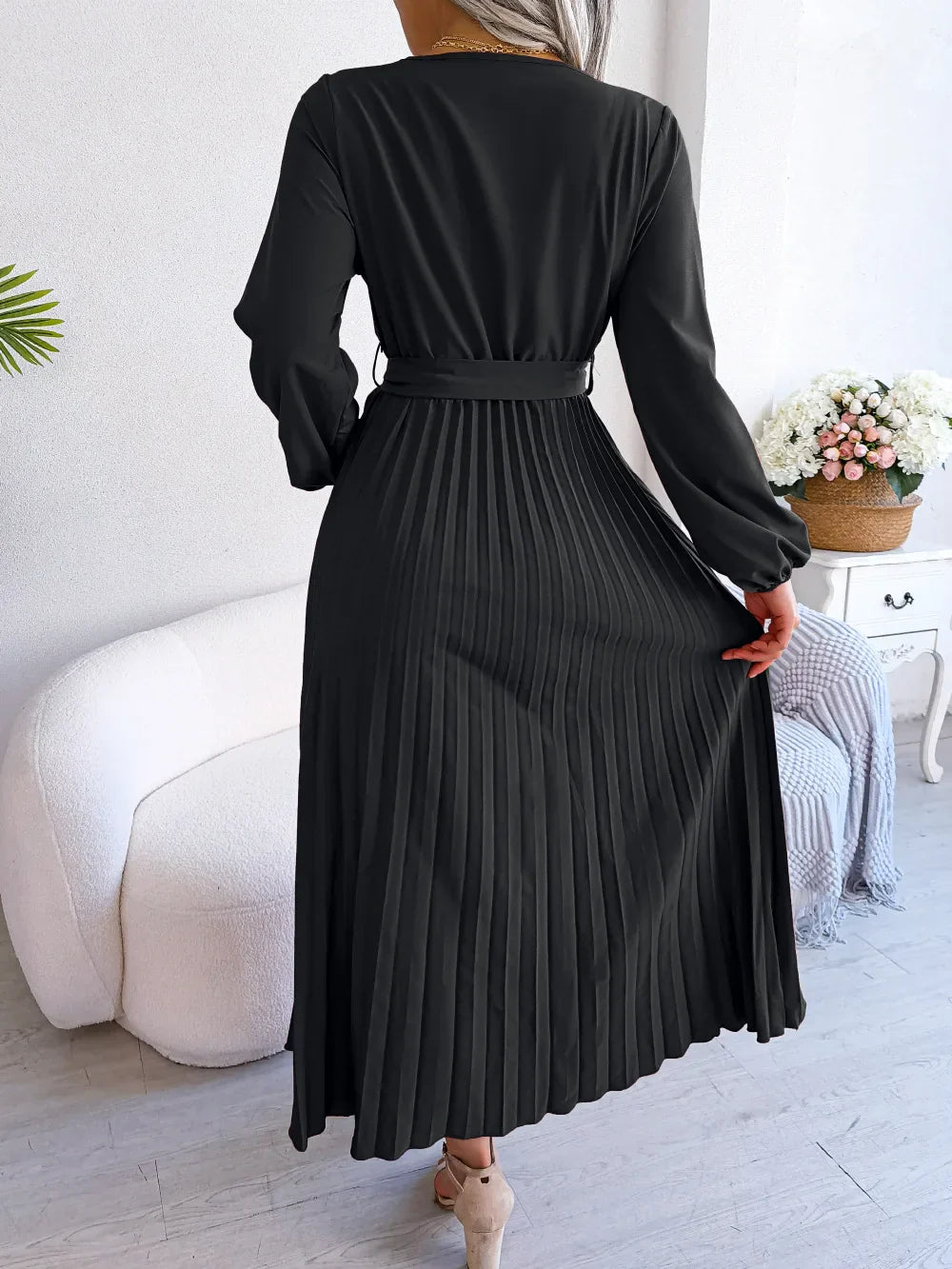 Ellie - V-Neck Maxi Dress - Samberule