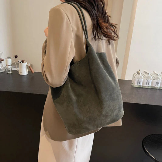 Judy - Suede Tote Bag - Samberule
