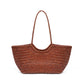 Kathy - Leather Woven Tote Bag - Samberule