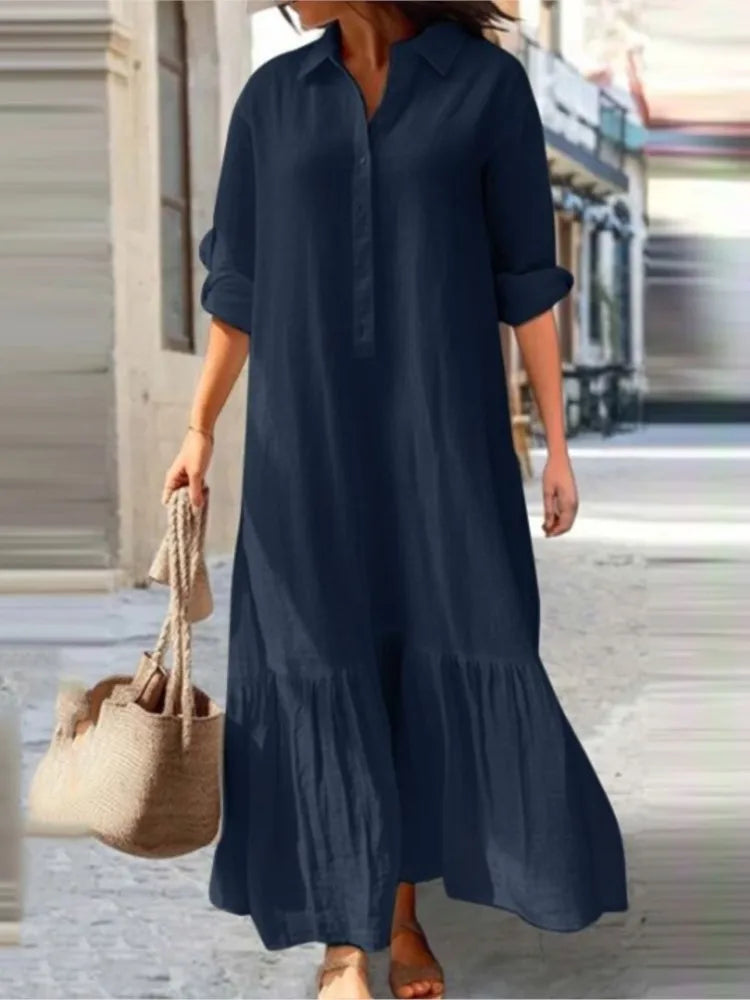 Laura - Tiered Shirt Maxi Dress - Samberule