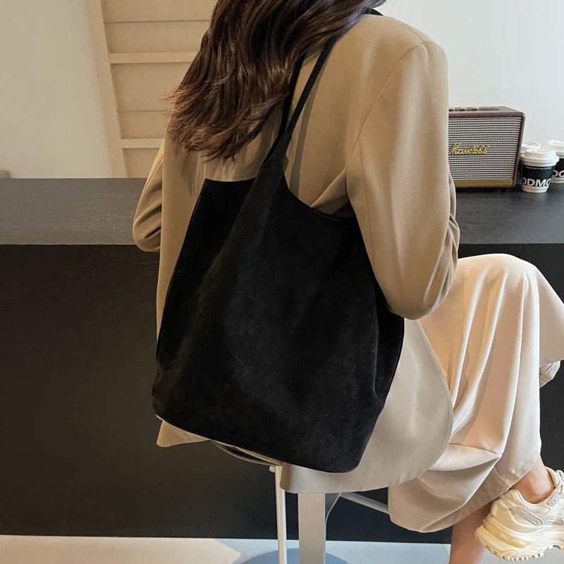 Judy - Suede Tote Bag - Samberule