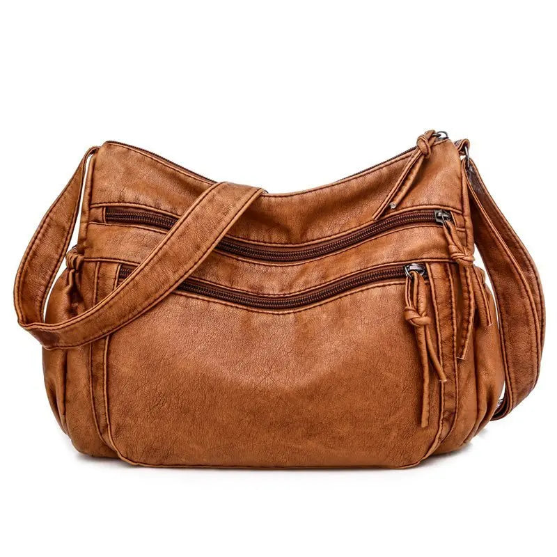 Harlow - Vegan Leather Crossbody Shoulder Bag - Samberule