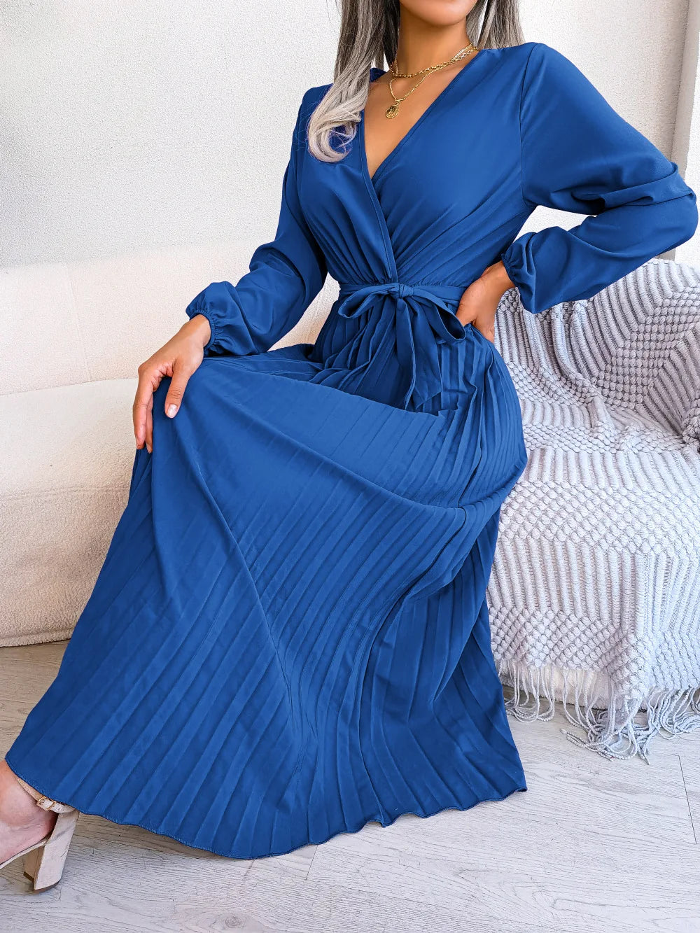 Ellie - V-Neck Maxi Dress - Samberule