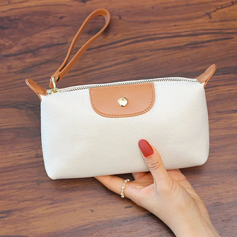 Anne - Vegan Leather Wristlet Clutch Bag - Samberule