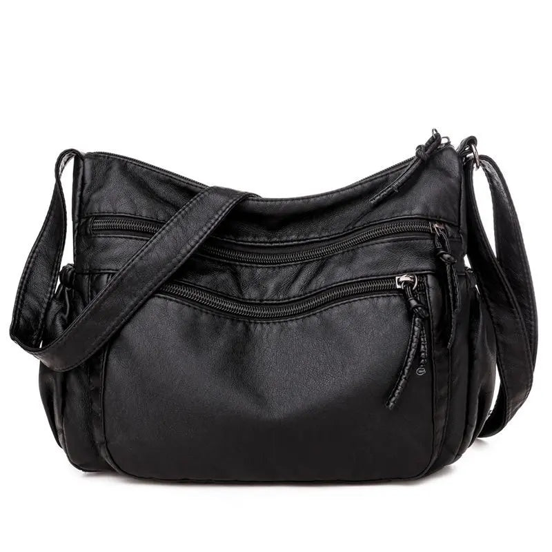 Harlow - Vegan Leather Crossbody Shoulder Bag - Samberule