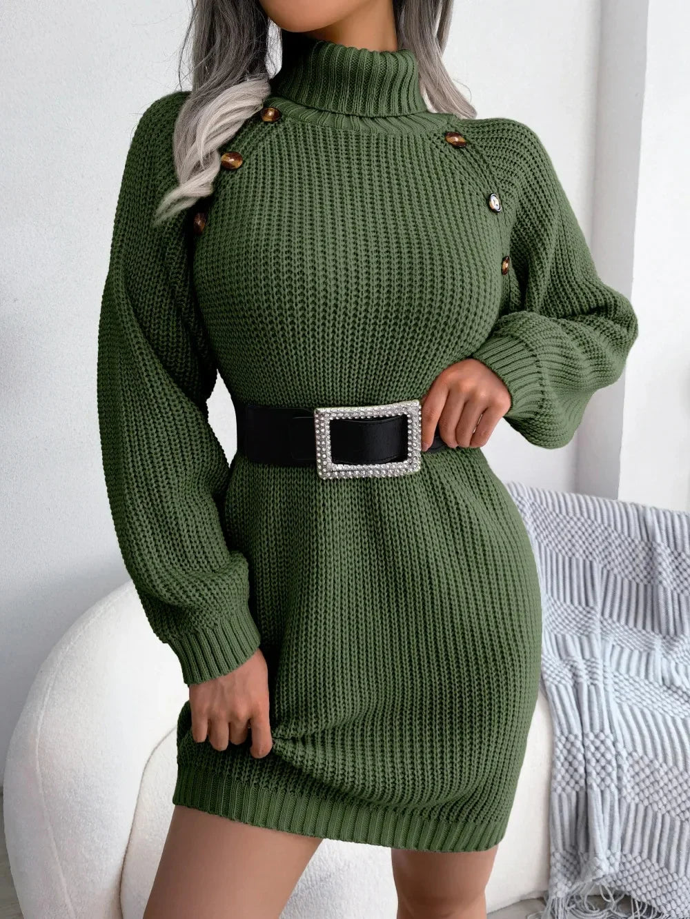 Emily - Knit Sweater Dress - Samberule