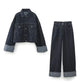 Lauren | Women’s Spring Cropped Jacket Pants Set - Samberule