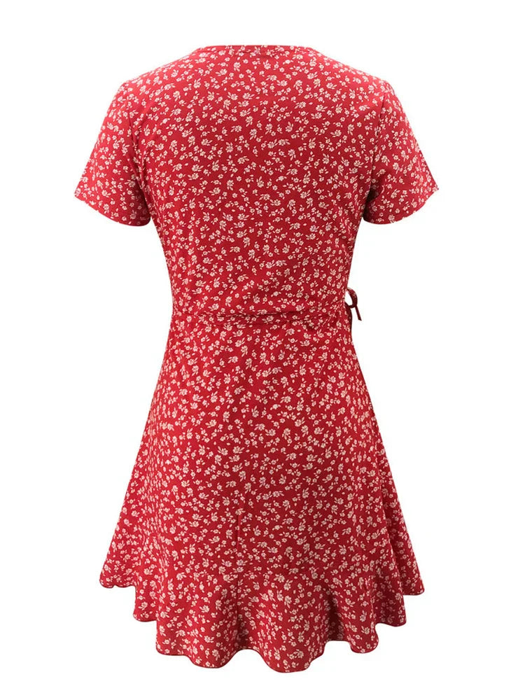 Chloe - Floral Wrap Dress - Samberule