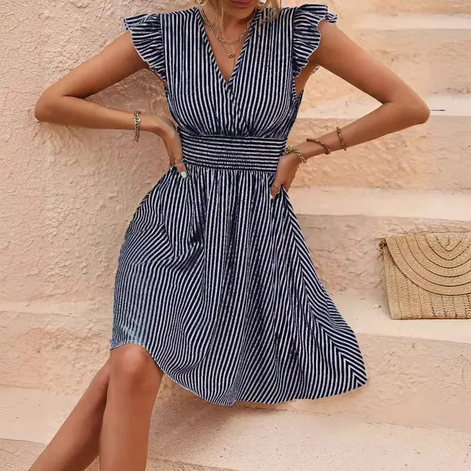 Arya - Striped Summer Dress - Samberule