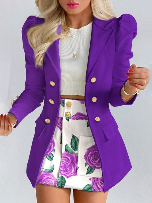 Bella | Women’s Blazer and Skirt Co-ord Set - Samberule