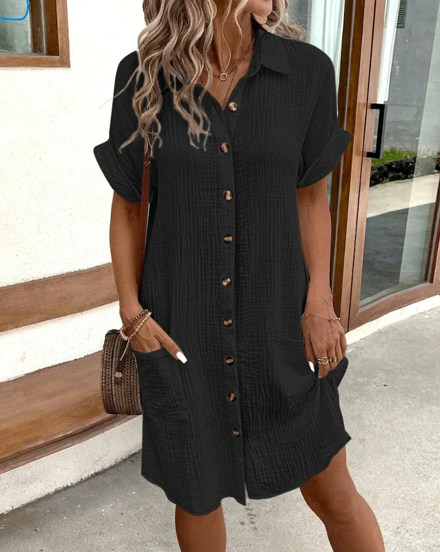 Serenity - Cotton Mini Dress - Samberule