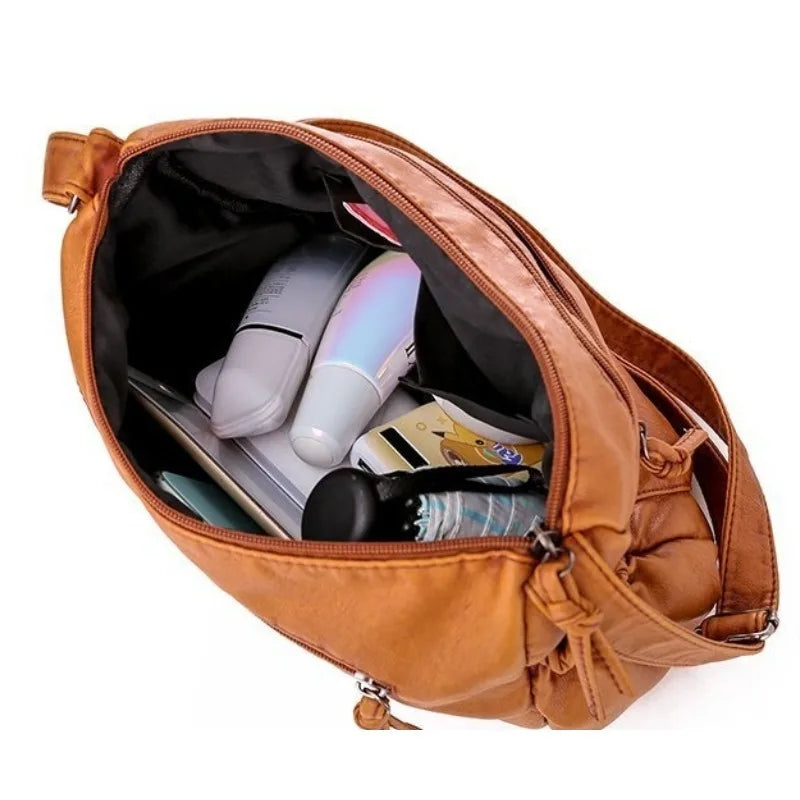 Harlow - Vegan Leather Crossbody Shoulder Bag - Samberule