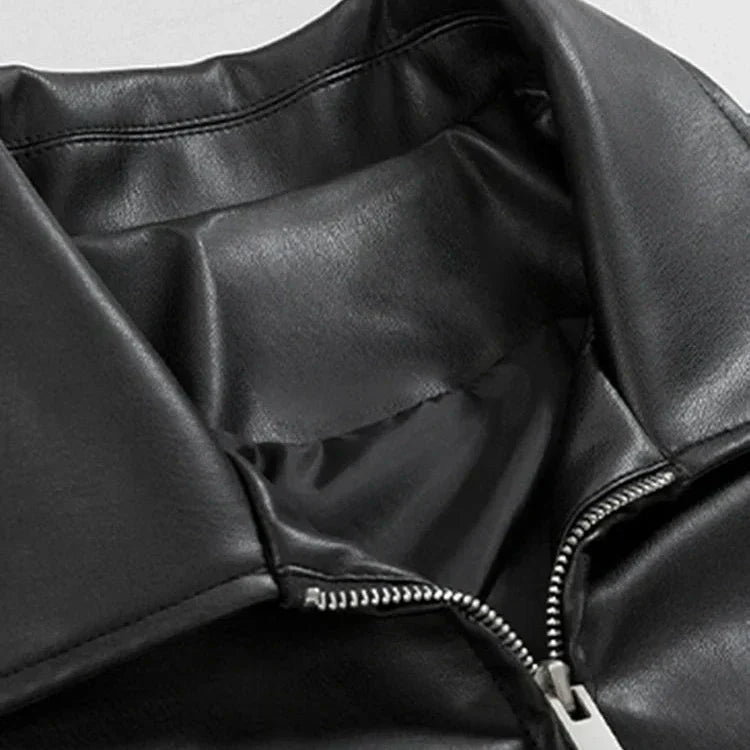 Colton | Men’s Oversized Leather Bomber Jacket - Samberule