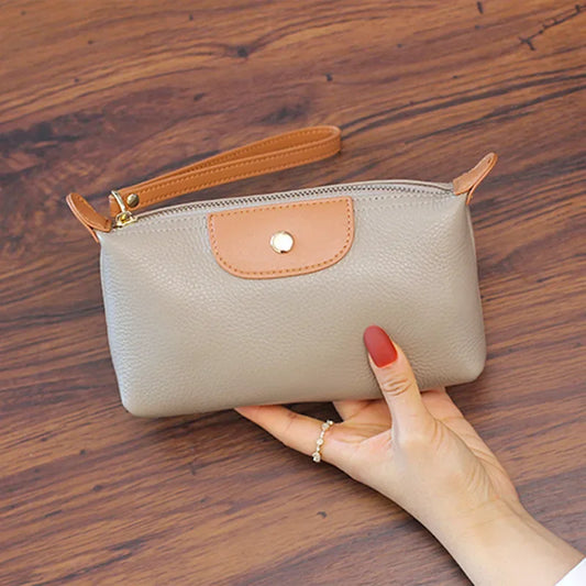 Anne - Vegan Leather Wristlet Clutch Bag - Samberule