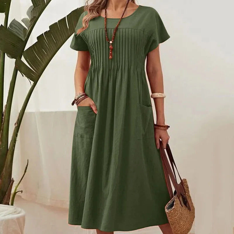 Deborah - Casual Midi Dress - Samberule