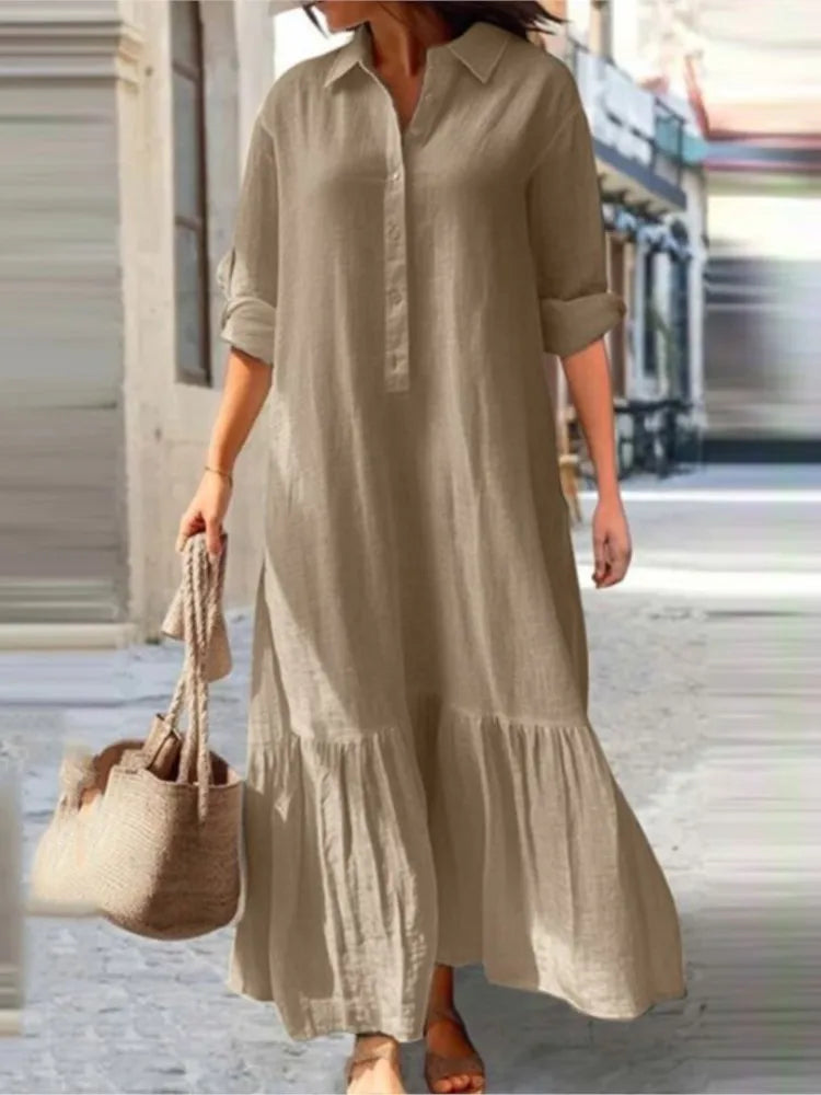 Laura - Tiered Shirt Maxi Dress - Samberule