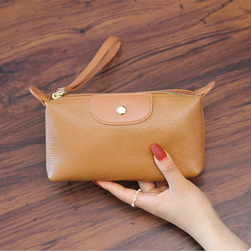 Anne - Vegan Leather Wristlet Clutch Bag - Samberule