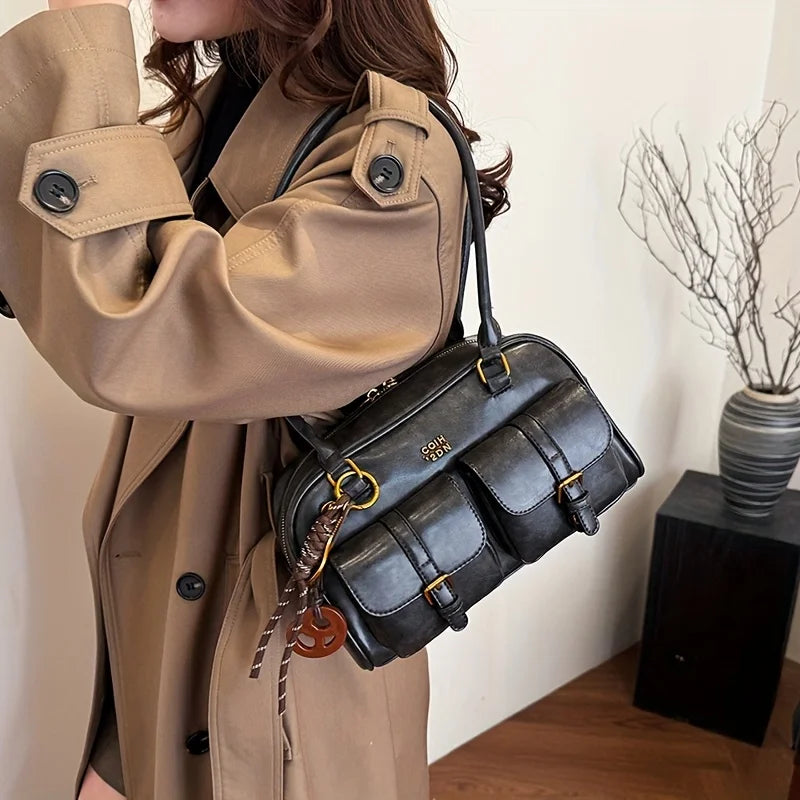Katherine - Vegan Leather Shoulder Bag - Samberule