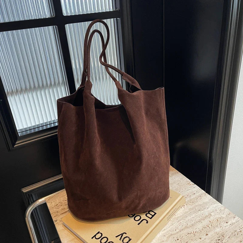 Judy - Suede Tote Bag - Samberule