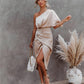 Layla - One-Shoulder Party Dress - Samberule