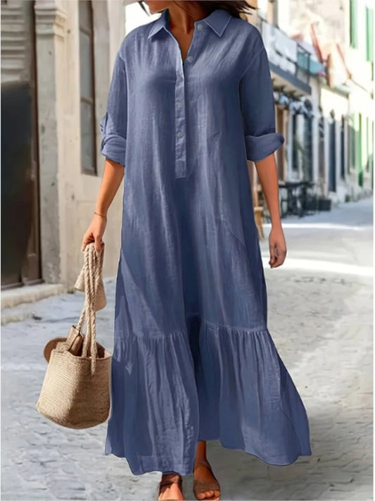 Laura - Tiered Shirt Maxi Dress - Samberule