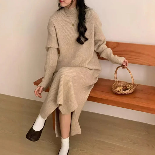 Mila - Cozy Sweater Dress - Samberule