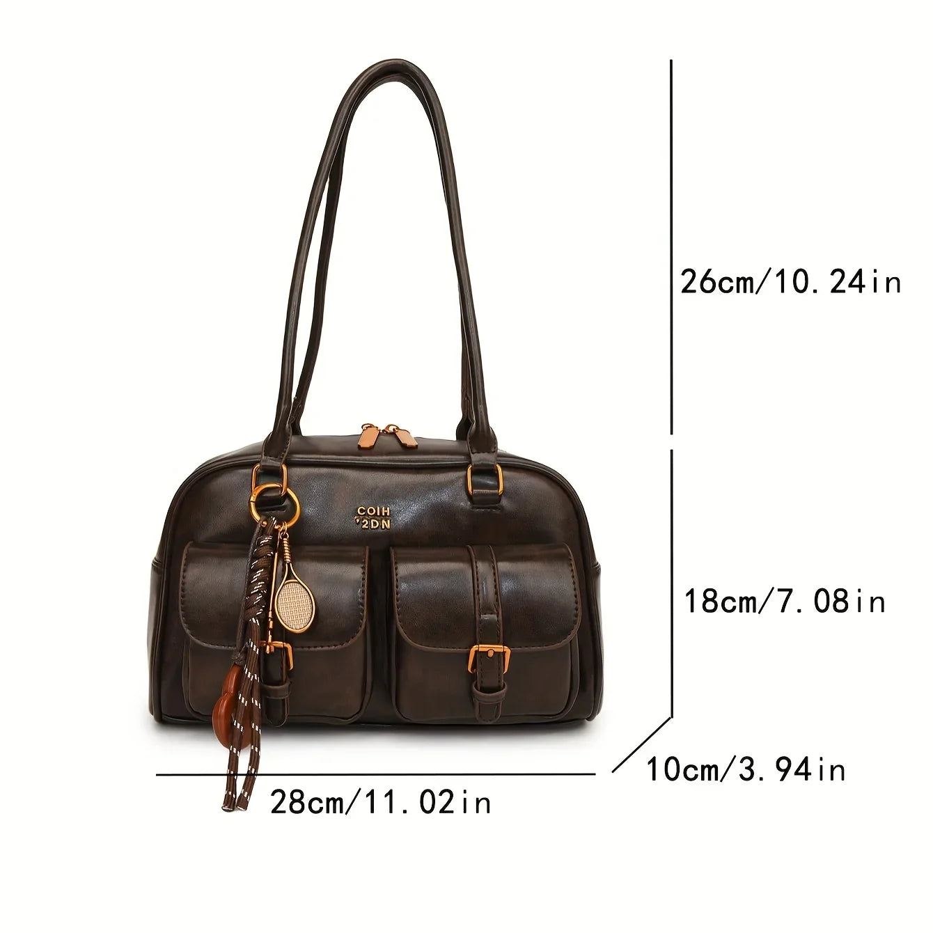 Katherine - Vegan Leather Shoulder Bag - Samberule