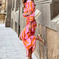Amy - Printed Wrap Dress - Samberule