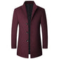 Mason | Men’s Sophisticated Long Overcoat With Buttons - Samberule