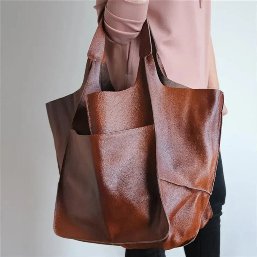 Janet - Vegan Leather Tote Bag - Samberule