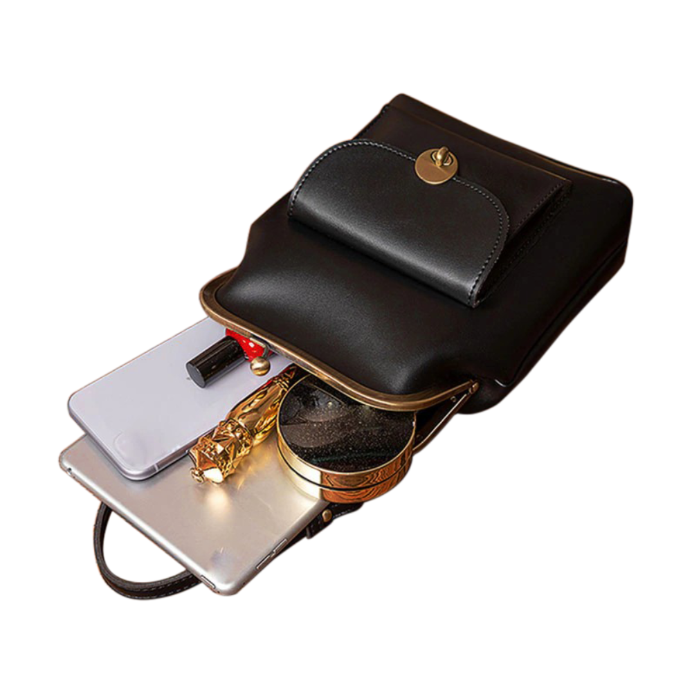 Diana - Vegan Leather Structured Handbag - Samberule