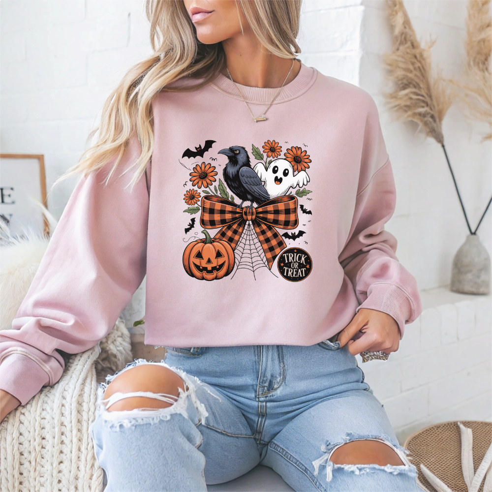 Trick or Treat Halloween Crewneck Sweatshirt - Samberule