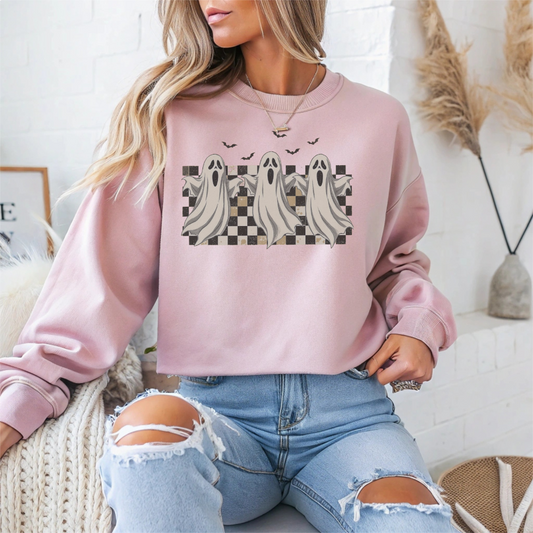 Spooky Ghosts Halloween Crewneck Sweatshirt - Samberule