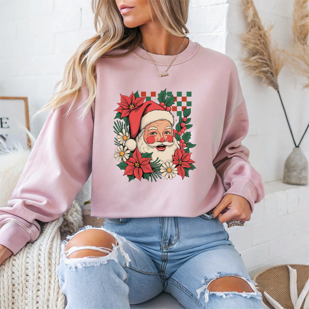 Festive Santa Christmas Sweatshirt Crewneck - Samberule